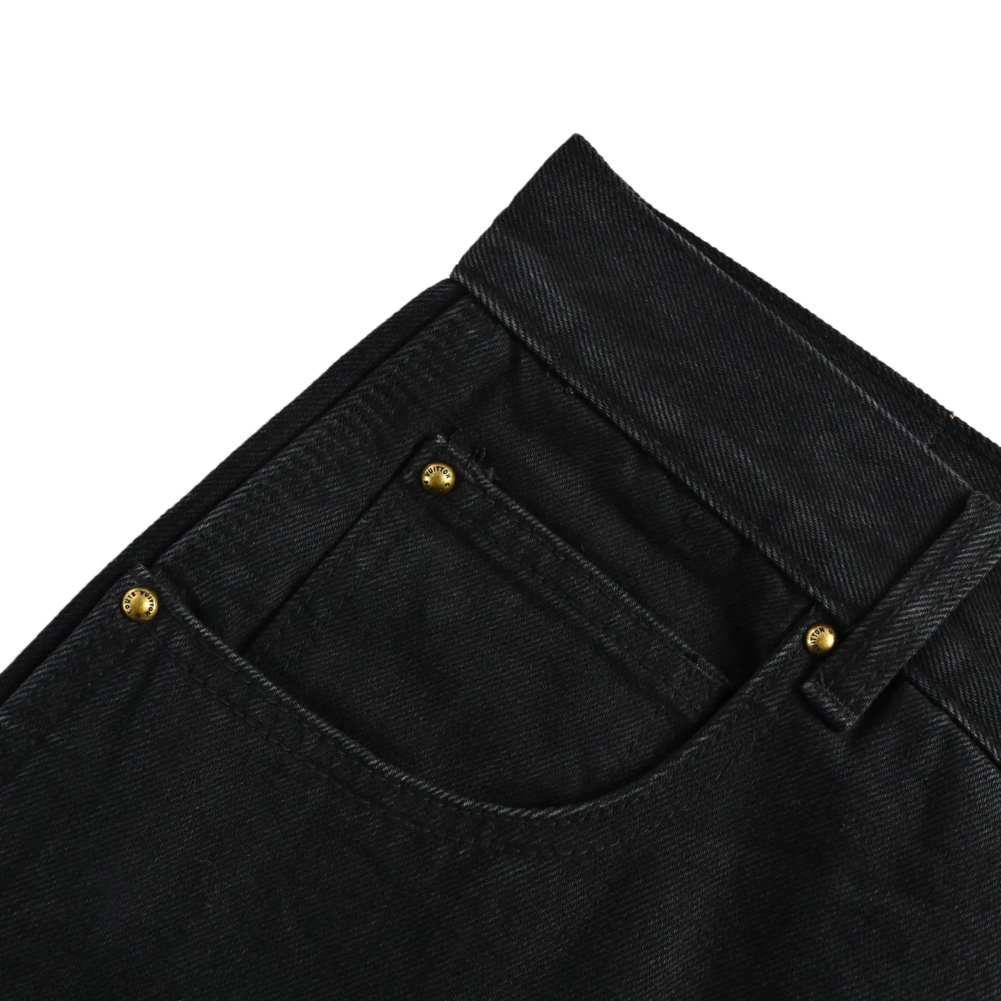 Louis Vuitton/Louis Vuitton presbyopic embossed denim shorts
